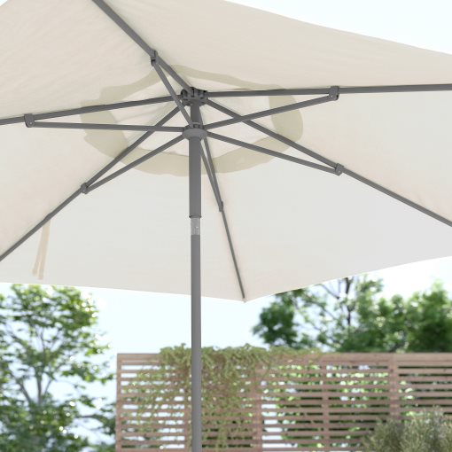 JOGGESÖ/IGGÖN, tilting parasol with base, 300 cm, 895.762.11