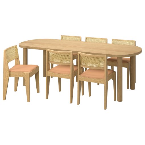 STOCKHOLM 2025, table and 6 chairs, 230x90 cm, 895.799.88