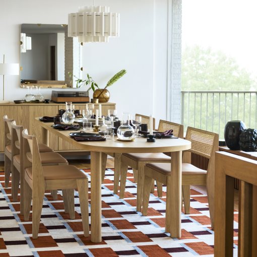 STOCKHOLM 2025, table and 6 chairs, 230x90 cm, 895.799.88