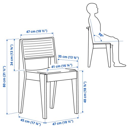 STOCKHOLM 2025, table and 6 chairs, 230x90 cm, 895.799.88