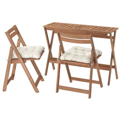 NÄMMARÖ, table and 2 chairs, folding/outdoor, 108x37 cm, 895.817.88