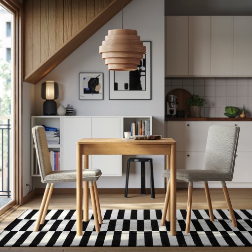 TONSTAD/TONSTAD, τραπέζι και 2 καρέκλες, 80/120x70 cm, 895.966.62