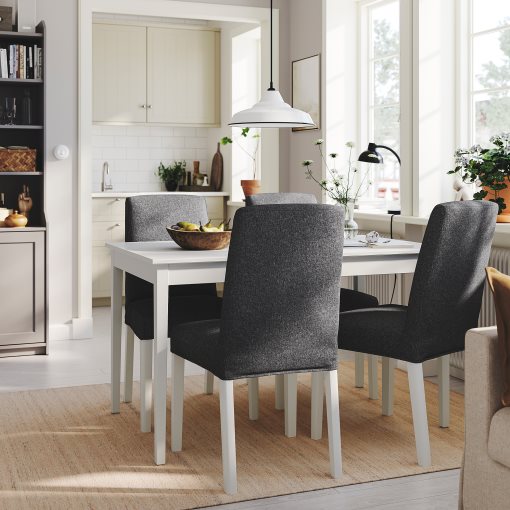 NÄSINGE/BERGMUN, table and 4 chairs, 130x80 cm, 895.969.35