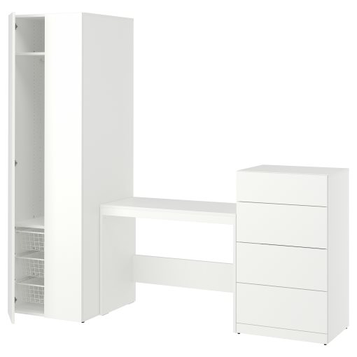 LASTARE, σύνθεση αποθήκευσης με τραπέζι, 220x62x200 cm, 896.038.89