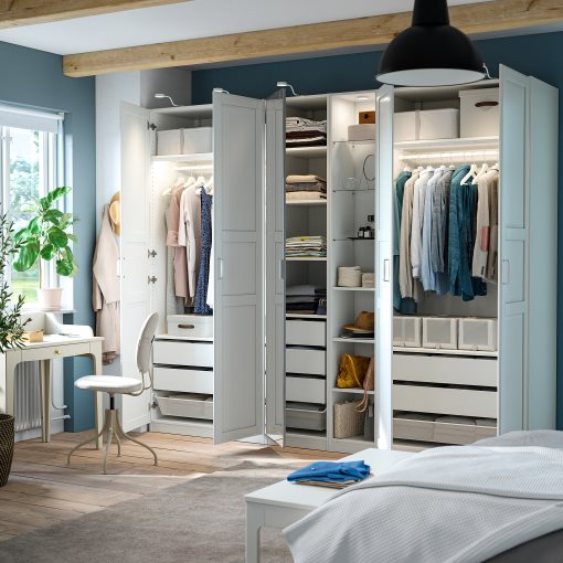 PAX/KAMMAR/TYSS, wardrobe combination, 285x60x236 cm, 896.074.44