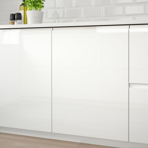 VOXTORP, front for dishwasher/high-gloss, 45x80 cm, 903.975.05