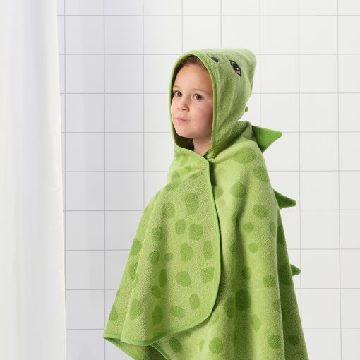 JÄTTELIK, towel with hood, 140x97 cm, 904.799.83