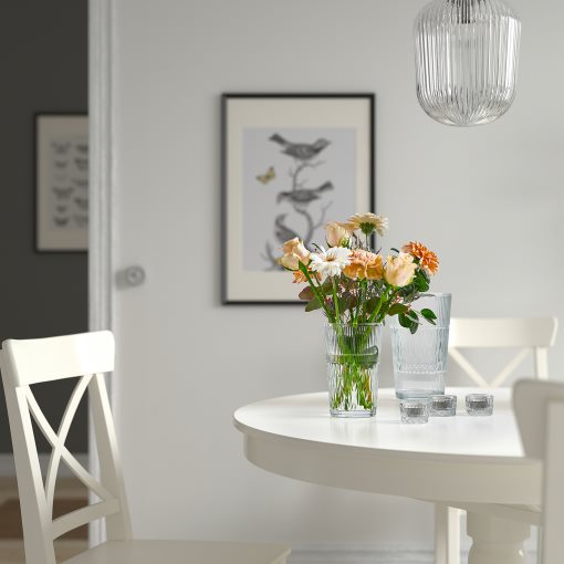 SMÄLLSPIREA, βάζο/γυαλί/με σχέδια, 17 cm, 905.421.78