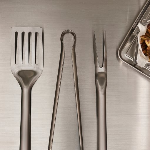 GRILLTIDER, εργαλεία ψησταριάς, σετ 3 τεμ., 905.647.21
