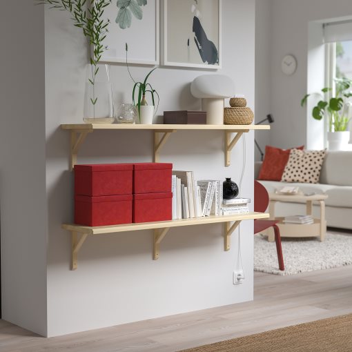 GJÄTTA, κουτί αποθήκευσης με καπάκι/βελούδο, 18x25x15 cm, 905.704.30