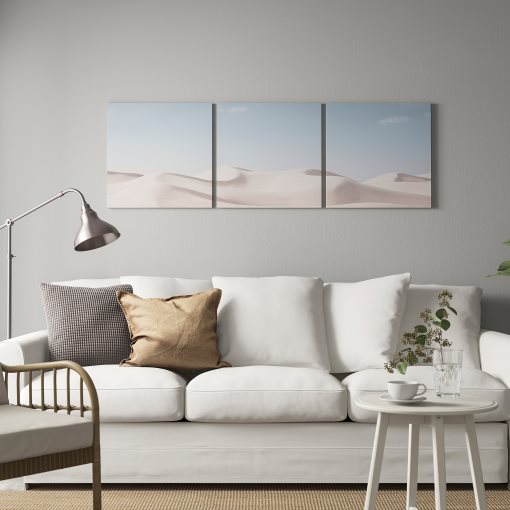 PJÄTTERYD, πίνακας/καμπύλες, 3 τεμ. 56x56 cm, 905.709.20