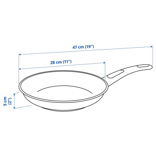HEMLAGAD, frying pan non-stick coating, 28 cm, 905.808.96