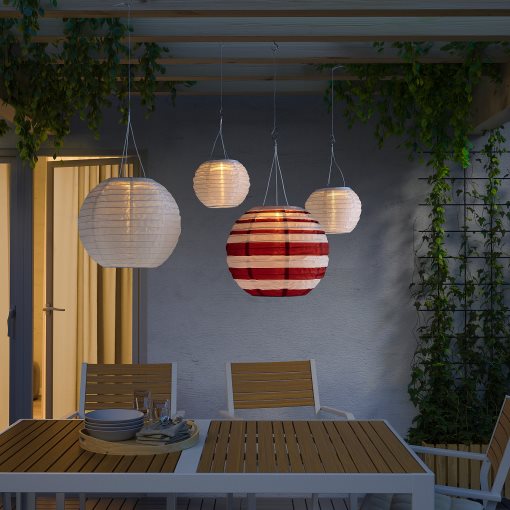 SOLVINDEN, solar-powered pendant lamp with built in LED light source/outdoor, 30 cm, 905.934.98