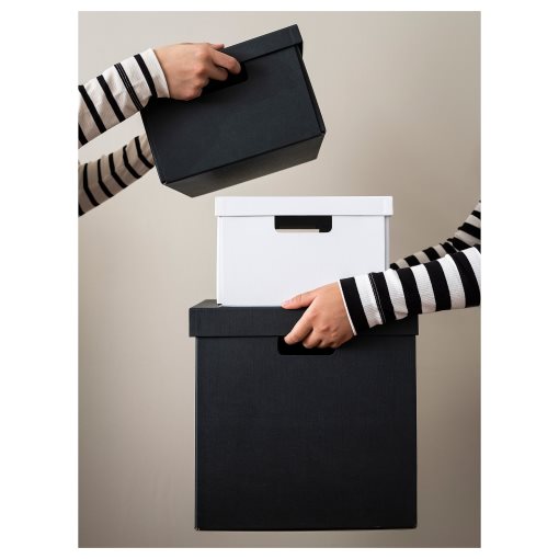 FJÄDERHARV, κουτί αποθήκευσης με καπάκι, 25x35x16 cm, 905.969.01