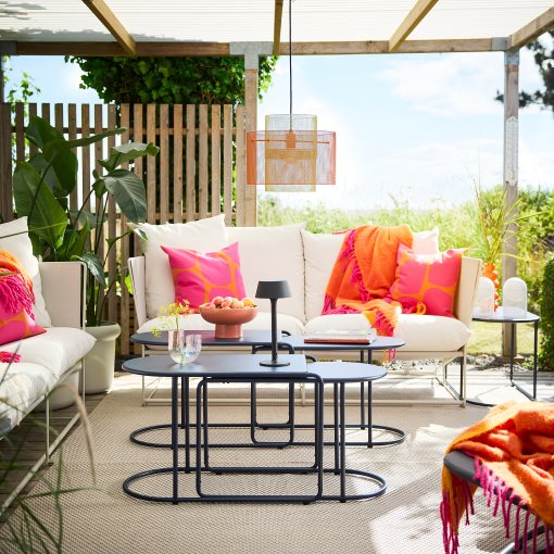 GRYTSHOLM, τραπέζια ζιγκόν εξωτερικού χώρου, σετ 2 τεμ., 905.971.61