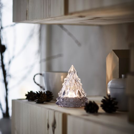 VINTERFINT, διακοσμητικό με ενσωματωμένο φωτισμό LED/λειτουργία με μπαταρία, 11 cm, 906.085.79