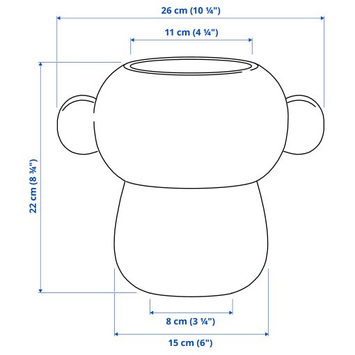 IKEA PS 2026, vase, 22 cm, 906.185.59
