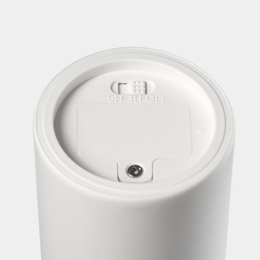 SMÅLOM, κερί στήλης με ενσωματωμένο φωτισμό LED/λειτουργία με μπαταρία, 14 cm, 906.197.85