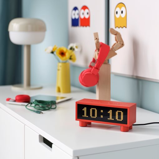 KORTLINJE, alarm clock with hygro-thermometer, 18x6x7 cm, 906.204.68
