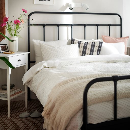 BANDKNIPPE, duvet cover and 2 pillowcases, 240x220/50x60 cm, 906.216.13