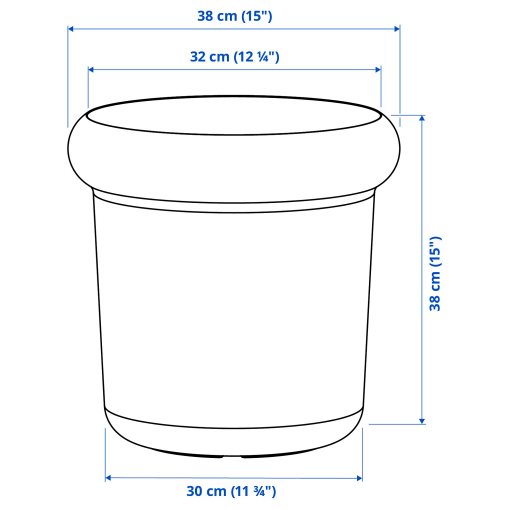 MÅBÄRSBUSKE, plant pot outdoor, 32 cm, 906.304.29