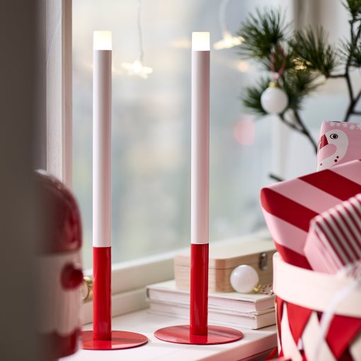 STRÅLA, candle with built-in LED light source/battery-operated, 906.333.24