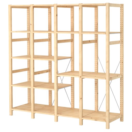 IVAR, 4 sections/shelves, 179x50x179 cm, 994.070.67