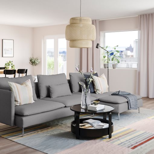 SÖDERHAMN, 4-seat sofa with chaise longue and open end, 994.521.11