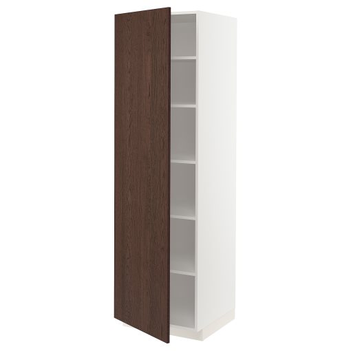 METOD, high cabinet with shelves, 60x60x200 cm, 994.608.18