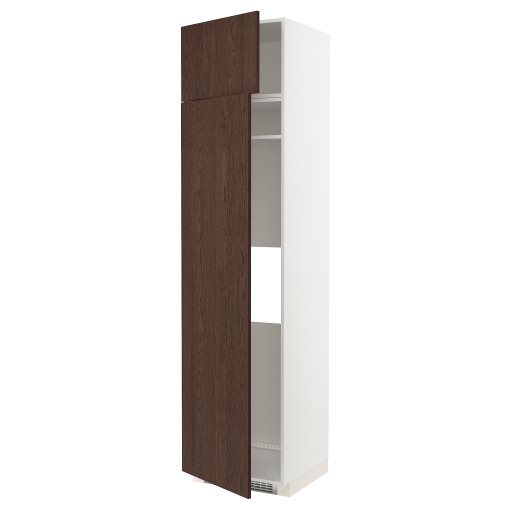 METOD, ψηλό ντουλάπι για ψυγείο ή καταψύκτη με 2 συρτάρια, 60x60x240 cm, 994.680.94