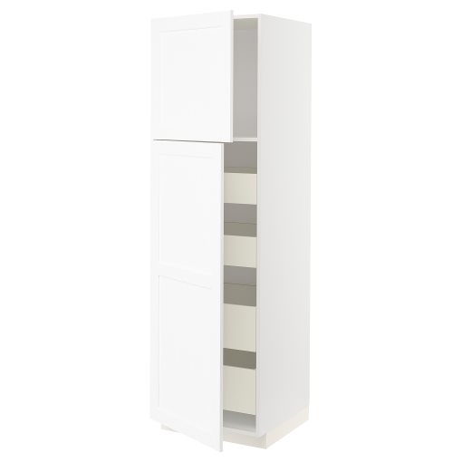 METOD/MAXIMERA, high cabinet with 2 doors/4 drawers, 60x60x200 cm, 994.733.35