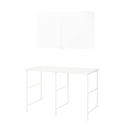 ENHET, σύνθεση αποθήκευσης για χώρο πλυντήριου, 139x63.5x85.5 cm, 994.774.75