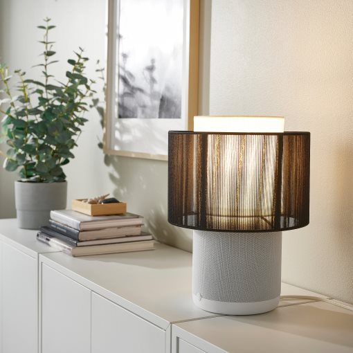 SYMFONISK, φωτιστικό ηχείο με Wi-Fi, υφασμάτινο καπέλο, 994.826.84