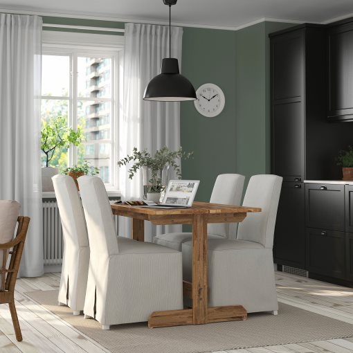 NACKANAS/BERGMUND, τραπέζι και 4 καρέκλες, 140 cm, 994.962.90