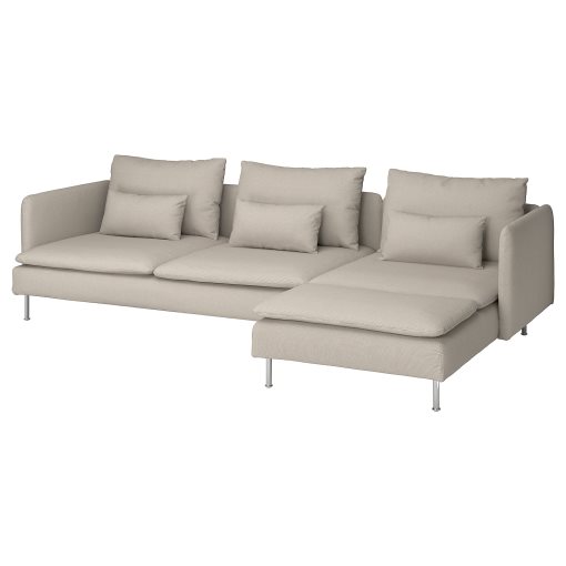 SÖDERHAMN, 4-seat sofa with chaise longue, 995.022.91