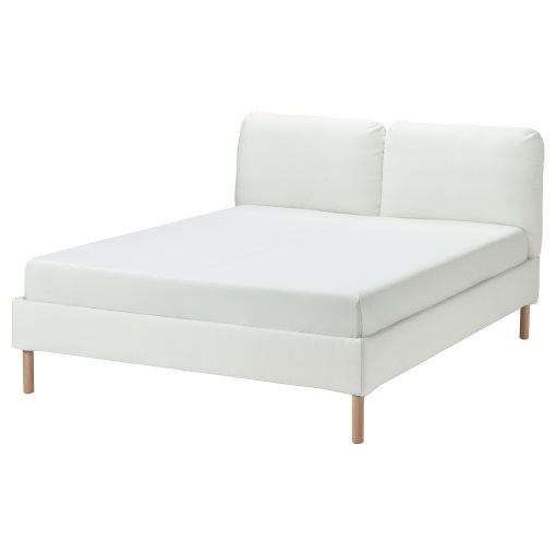 SAGESUND, upholstered bed frame, 140x200 cm, 995.026.82