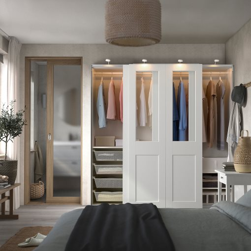 PAX/GRIMO, ντουλάπα με συρόμενες πόρτες, 200x66x201 cm, 995.030.35