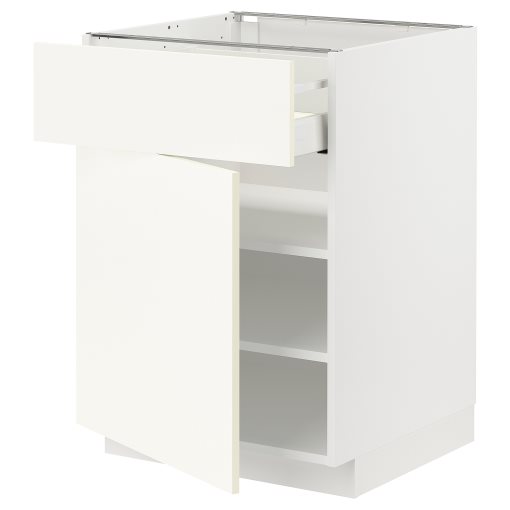 METOD, base cabinet with drawer/door, 60x60 cm, 995.069.96