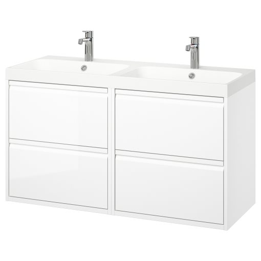 ANGSJON/BACKSJON, wash-stand/wash-basin/taps, 122x49x69 cm, 995.285.35
