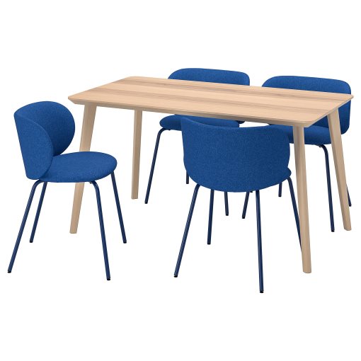 LISABO/KRYLBO, table and 4 chairs, 140 cm, 995.355.45