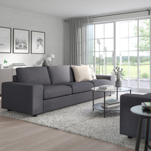 VIMLE, 3-seat sofa-bed with wide armrests, 995.452.57