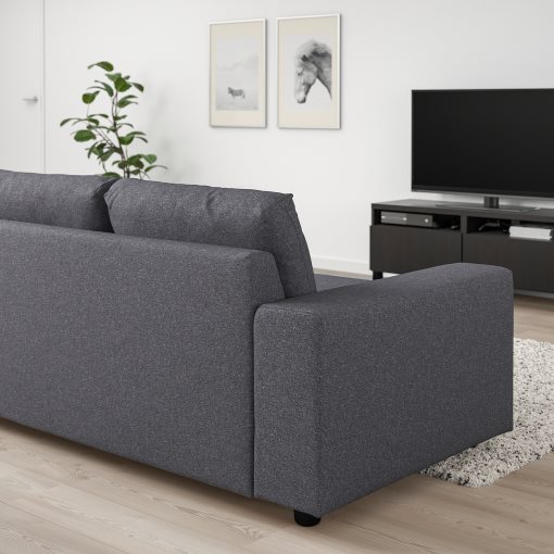 VIMLE, 3-seat sofa-bed with wide armrests, 995.452.57
