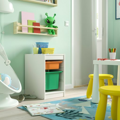 TROFAST, σύνθεση αποθήκευσης με κουτιά, 34x44x56 cm, 995.732.26