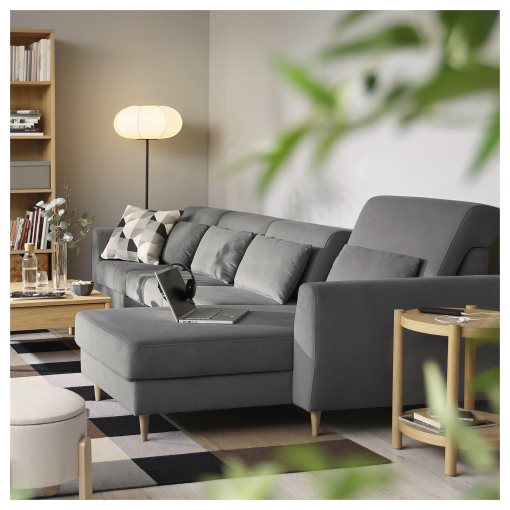 SLATORP, 4-seat sofa with chaise longue, 995.776.01