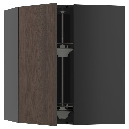 METOD, corner wall cabinet with carousel, 68x80 cm, 995.878.84