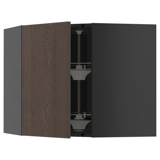 METOD, corner wall cabinet with carousel, 68x60 cm, 995.888.50