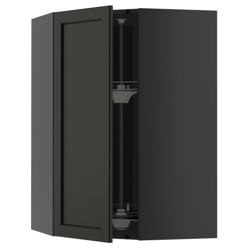 METOD, γωνιακό ντουλάπι τοίχου με καρουζέλ, 68x100 cm, 995.889.92