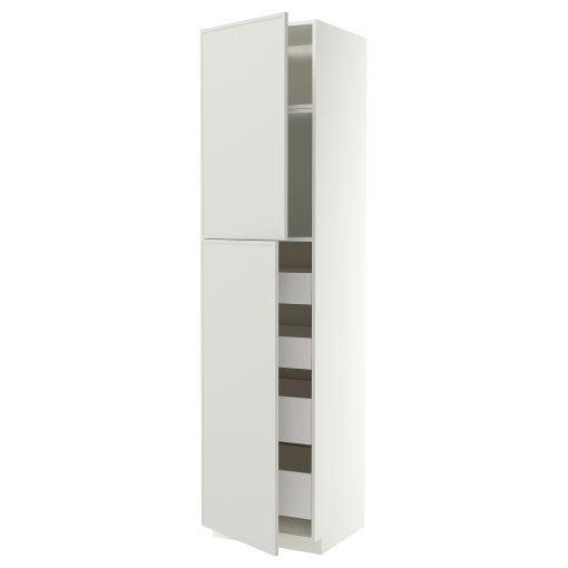 METOD, high cabinet with 2 doors/4 drawers, 60x60x240 cm, 996.052.08