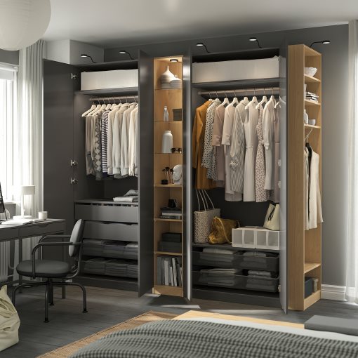 PAX/FORSAND, wardrobe combination, 255x60x236 cm, 996.073.49