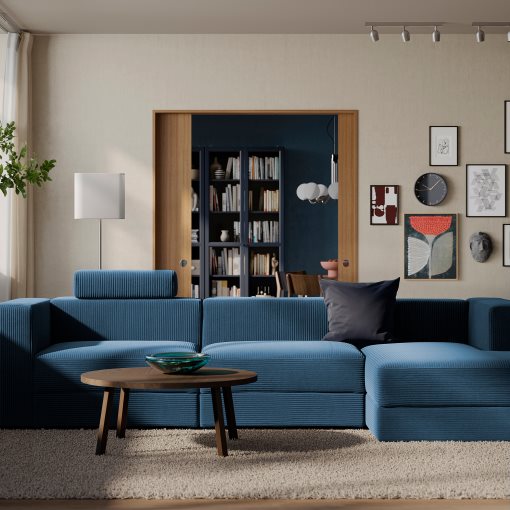 JÄTTEBO, 4-seat modular sofa with chaise longue/right with headrest, 996.083.39